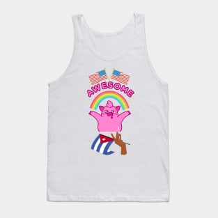 50% cuban 50% American 100% Awesome Tank Top